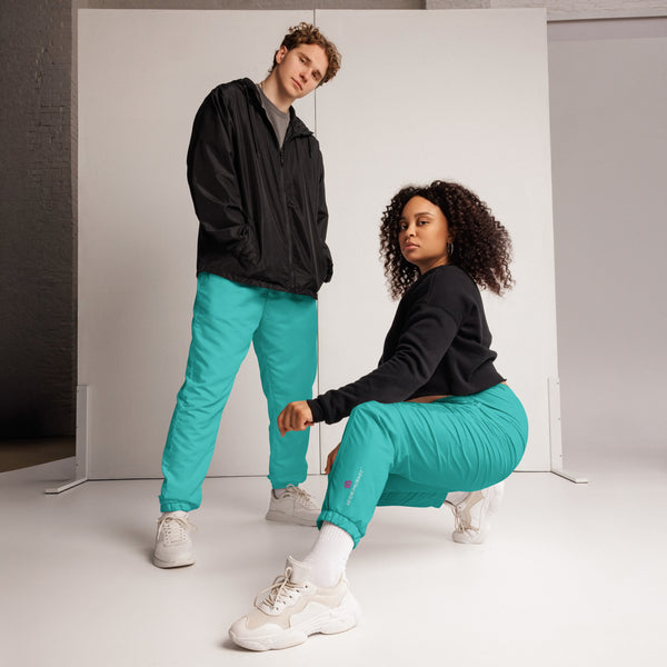 Light Blue Unisex Track Pants, Solid Color Modern Luxury Best Breathable Casual Unisex Running Athletic Jogger Track Trouser Sweatpants Pants For Men and Women - Made in USA/EU/MX (US Size: XS-3XL) Track Pants For Men or Women, Best Mens Sweatpants, Women or Men Running Pants