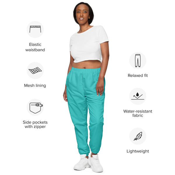 Light Blue Unisex Track Pants, Solid Color Modern Luxury Best Breathable Casual Unisex Running Athletic Jogger Track Trouser Sweatpants Pants For Men and Women - Made in USA/EU/MX (US Size: XS-3XL) Track Pants For Men or Women, Best Mens Sweatpants, Women or Men Running Pants