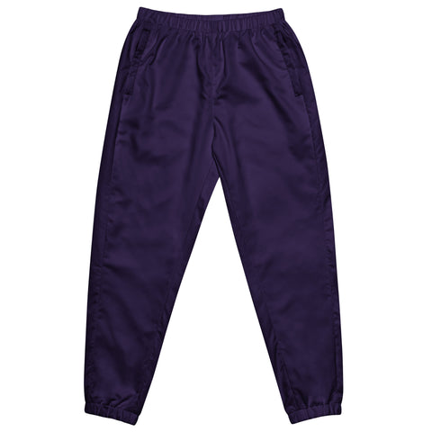 Dark Purple Best Track Pants, Solid Color Unisex track pants