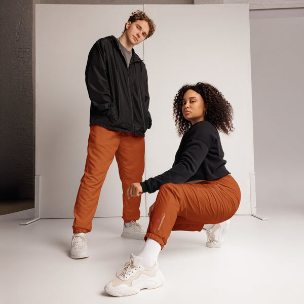 Orange Unisex Track Pants, Solid Color Modern Luxury Best Breathable Casual Unisex Running Athletic Jogger Track Trouser Sweatpants Pants For Men and Women - Made in USA/EU/MX (US Size: XS-3XL) Track Pants For Men or Women, Best Mens Sweatpants, Women or Men Running Pants&nbsp;&nbsp;