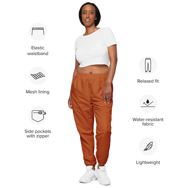 Orange Unisex Track Pants, Solid Color Modern Luxury Best Breathable Casual Unisex Running Athletic Jogger Track Trouser Sweatpants Pants For Men and Women - Made in USA/EU/MX (US Size: XS-3XL) Track Pants For Men or Women, Best Mens Sweatpants, Women or Men Running Pants&nbsp;&nbsp;