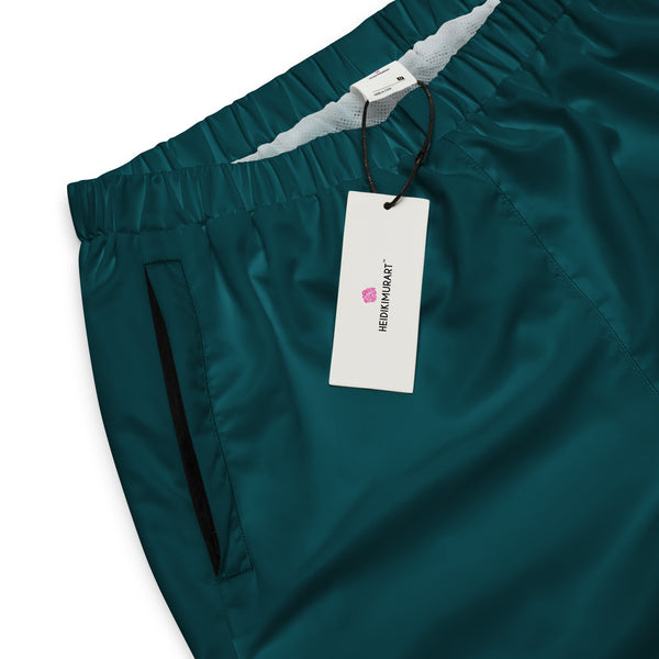 Teal Blue Solid Color Track Pants, Best Unisex track pants