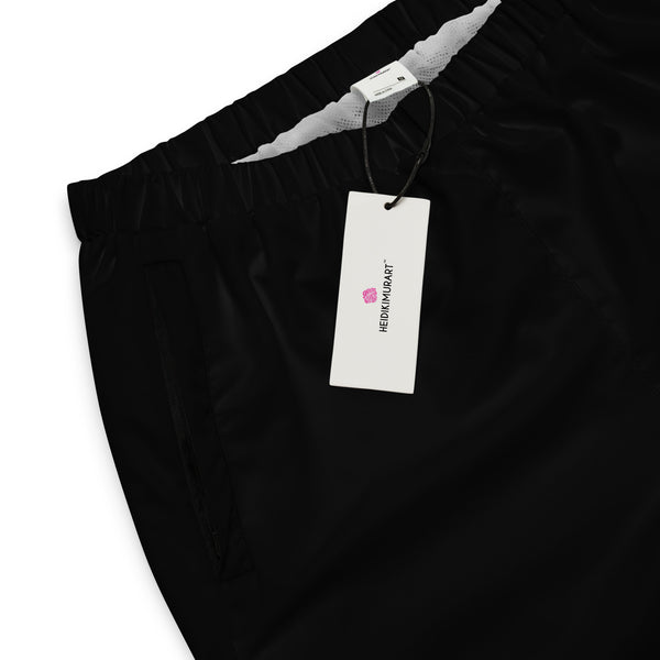 Black Unisex track pants, Solid Color Track Pants