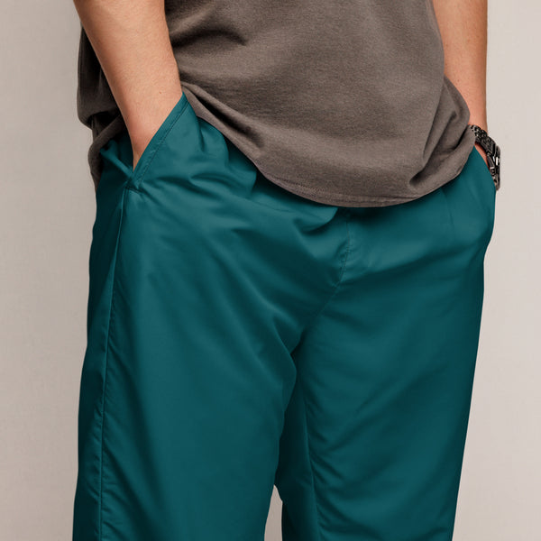 Teal Blue Solid Color Track Pants, Best Unisex track pants