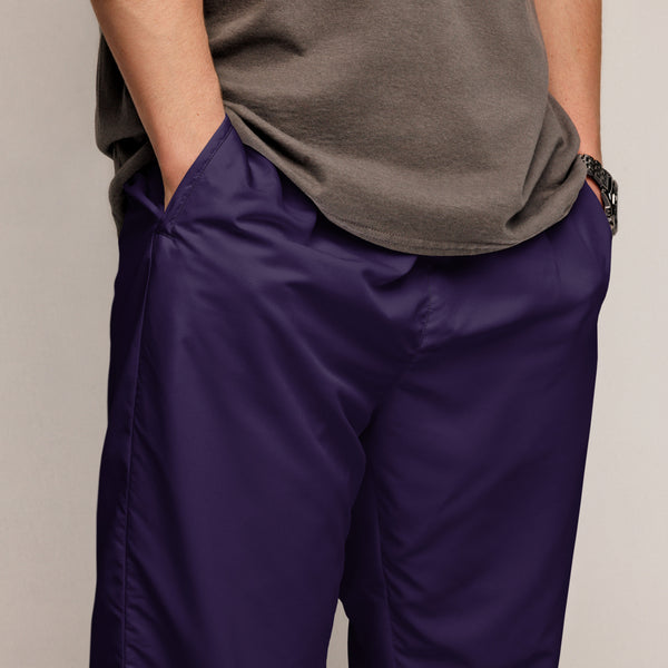 Dark Purple Best Track Pants, Solid Color Unisex track pants