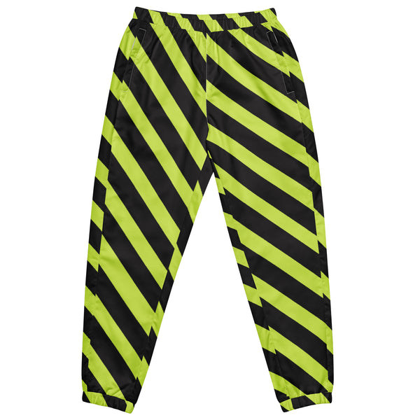 Green Black Striped Track Pants, Modern Luxury Best Breathable Casual Unisex Running Athletic Jogger Track Trouser Sweatpants Pants For Men and Women - Made in USA/EU/MX (US Size: XS-3XL)&nbsp;Track Pants For Men or Women, Best Mens Sweatpants, Women or Men Running Pants&nbsp;&nbsp;