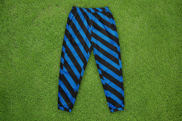 Blue Black Striped Track Pants, Best Unisex Running Athletic Jogger Track Trouser Sweatpants Pants For Men and Women - Made in USA/EU/MX (US Size: XS-3XL)
