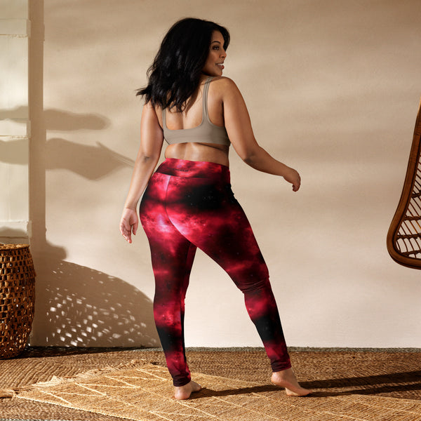 Red Lighting Yoga Leggings