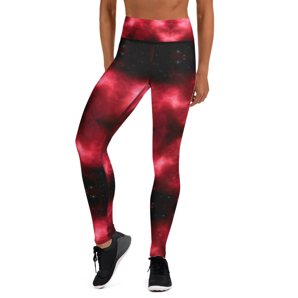 Red Lighting Yoga Leggings