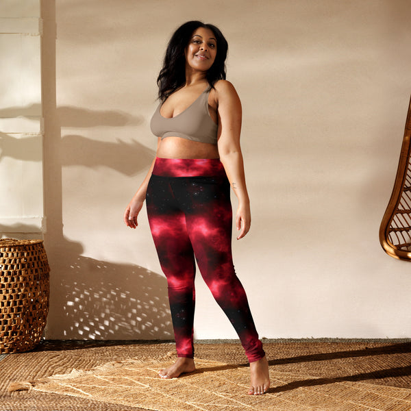 Red Lighting Yoga Leggings