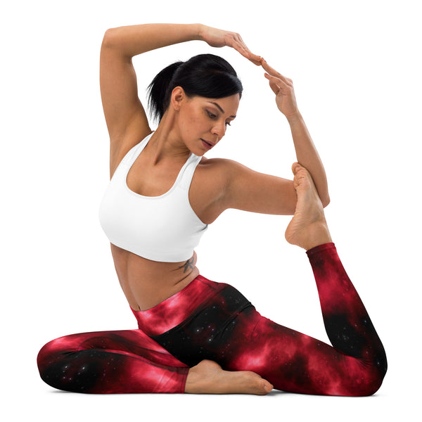 Red Lighting Yoga Leggings