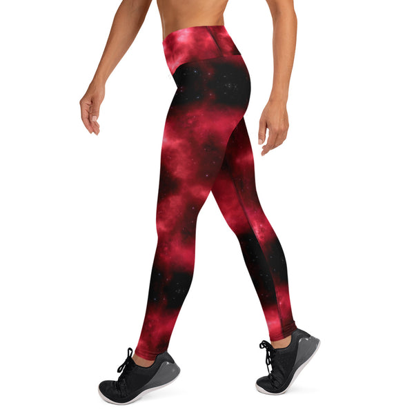 Red Lighting Yoga Leggings