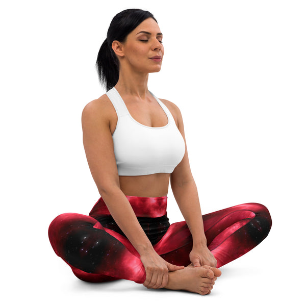 Red Lighting Yoga Leggings