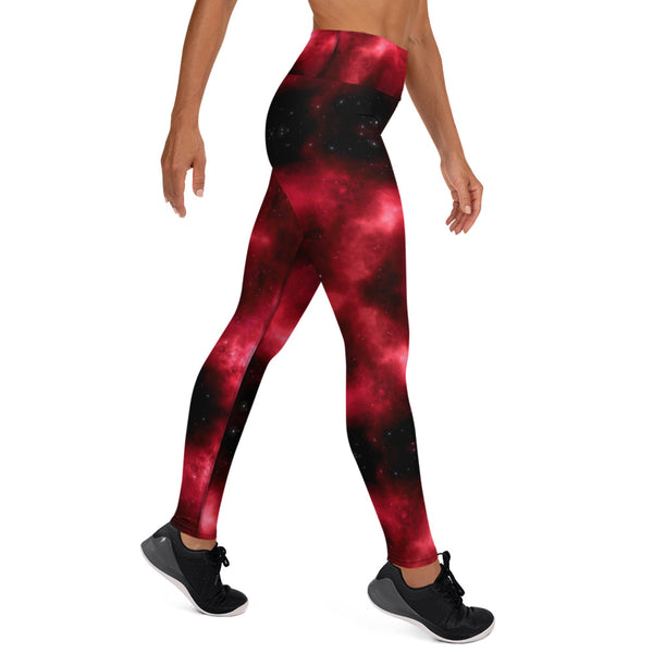 Red Lighting Yoga Leggings