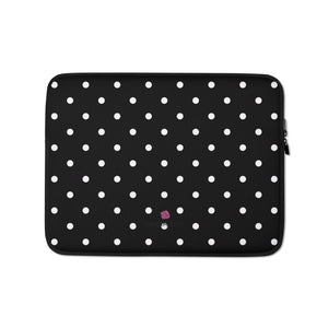 Polka Dots Print Laptop Sleeve