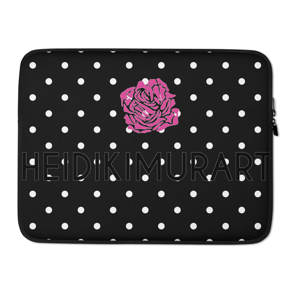 Polka Dots Print Laptop Sleeve