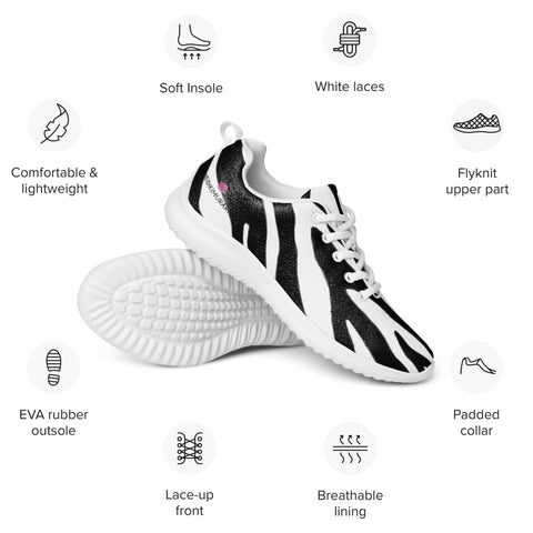 Zebra Striped Men's Sneakers, Best Men’s athletic shoes