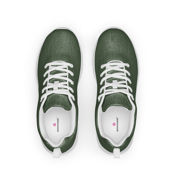 Pastel Green Men’s Athletic Shoes, Solid Green Color Men's Sneakers, Solid Color Modern Breathable Lightweight Best Premium Designer Men’s Lace-up Low Top Sneakers, Modern Essential Classic Every Day Best Quality Fashionable Running Casual Breathable Comfortable Running Shoes With White Laces and Padded Tongues and Thick Outsoles (US Size: 5-13)