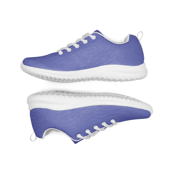 Pastel Purple Men’s Athletic Shoes, Best Solid Purple Color Modern Breathable Lightweight Men’s Athletic Shoes (US Size: 5-13)