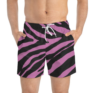 Pink Zebra Men's Swim Trunks