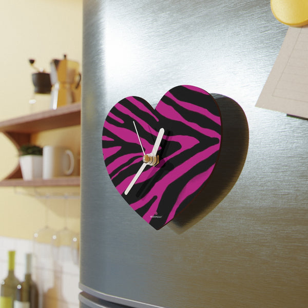 Pink Zebra Fun Wall Clocks