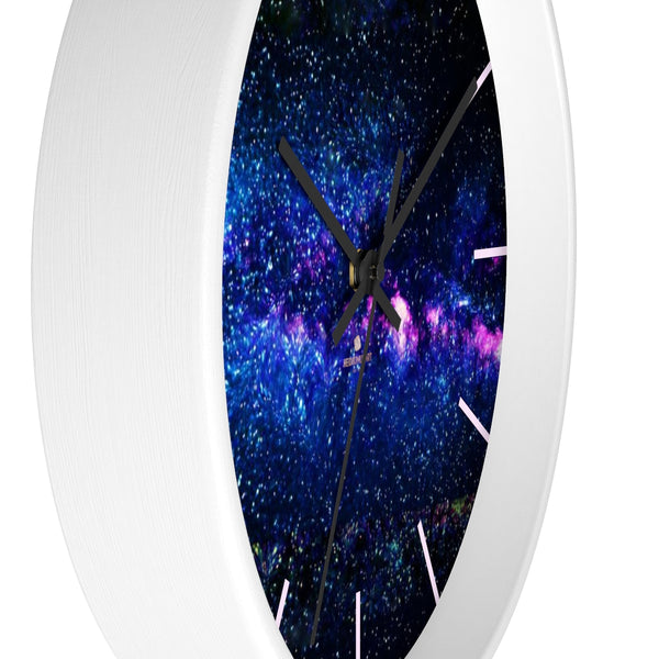 Universe Galaxy Print Premium Art 10" dia. Indoor Designer Wall Clock-Made in USA-Wall Clock-Heidi Kimura Art LLC