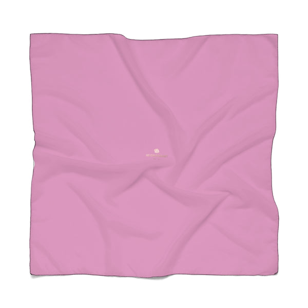 Light Pink Designer Poly Scarf, Solid Color Lightweight Fashion Accessories- Made in USA-Accessories-Printify-Poly Chiffon-50 x 50 in-Heidi Kimura Art LLC