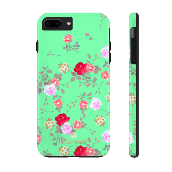 Blue Rose Floral  Print Phone Case, Case Mate Tough Phone Cases-Made in USA - Heidikimurart Limited 