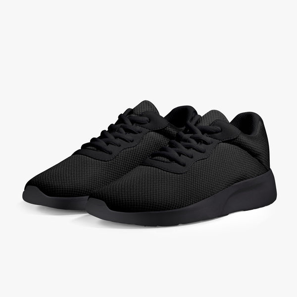 Black Solid Color Unisex Sneakers, Soft Solid Black Color Breathable Minimalist Solid Color Soft Lifestyle Unisex Casual Designer Mesh Running Shoes With Lightweight EVA and Supportive Comfortable Black Soles (US Size: 5-11) Mesh Athletic Shoes, Mens Mesh Shoes, Mesh Shoes Women Men, Men's and Women's Classic Low Top Mesh Sneaker, Men's or Women's Best Breathable Mesh Shoes, Mesh Sneakers Casual Shoes 