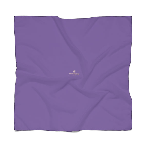 Royal Purple Designer Poly Scarf, Solid Color Lightweight Fashion Accessories- Made in USA-Accessories-Printify-Poly Chiffon-25 x 25 in-Heidi Kimura Art LLC