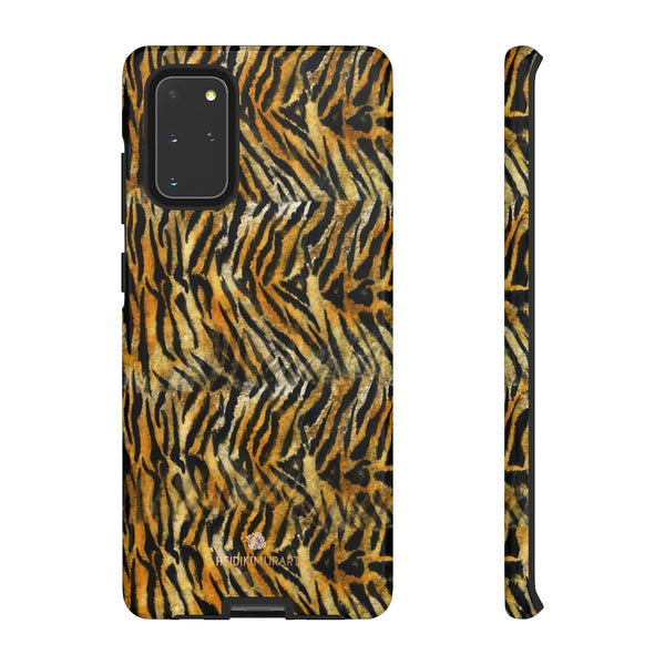 Tiger Striped Print Tough Cases, Designer Phone Case-Made in USA-Phone Case-Printify-Samsung Galaxy S20+-Glossy-Heidi Kimura Art LLC