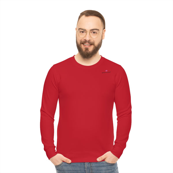 Red Color Lightweight Men's Sweatshirt, Dark Red Men's Shirt