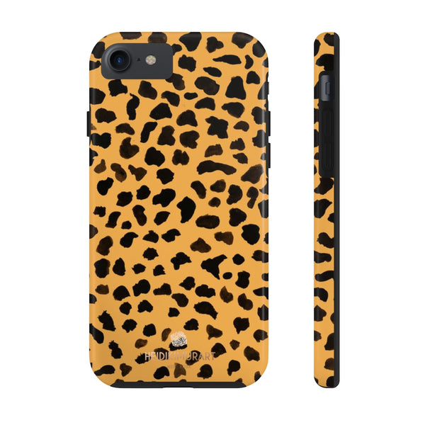 Brown Leopard Print Phone Case, Animal Print Case Mate Tough Phone Cases-Made in USA - Heidikimurart Limited 