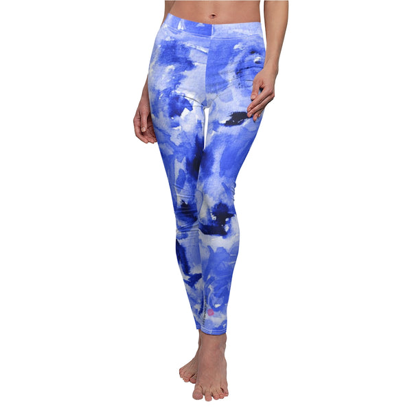 Blue Abstract Women's Casual Leggings