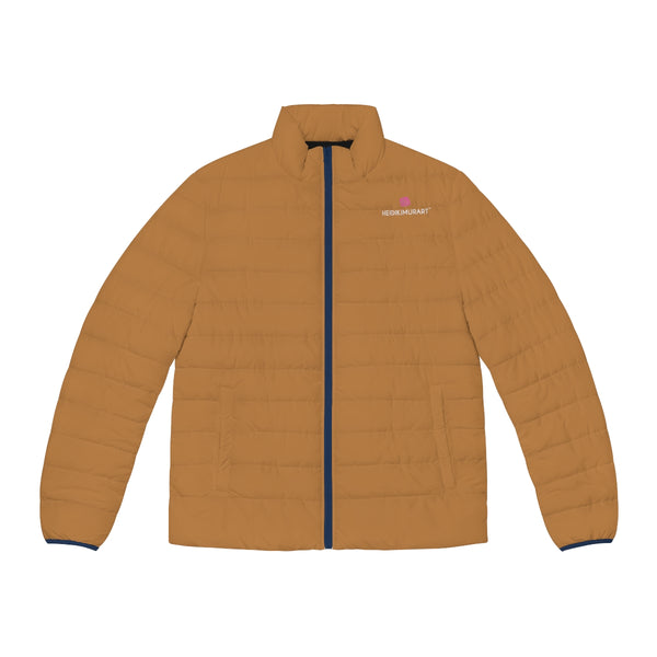 Light Brown Color Men's Jacket, Best Men's Puffer Jacket