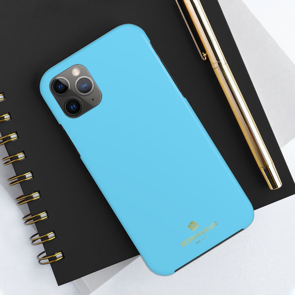 Blue Solid Color Phone Case, Modern Case Mate Tough Phone Cases-Made in USA - Heidikimurart Limited 