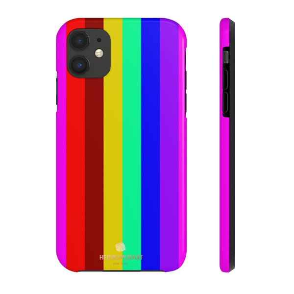 Gay Pride Colorful iPhone Case, Case Mate Tough Samsung Galaxy Phone Cases-Phone Case-Printify-iPhone 11-Heidi Kimura Art LLC