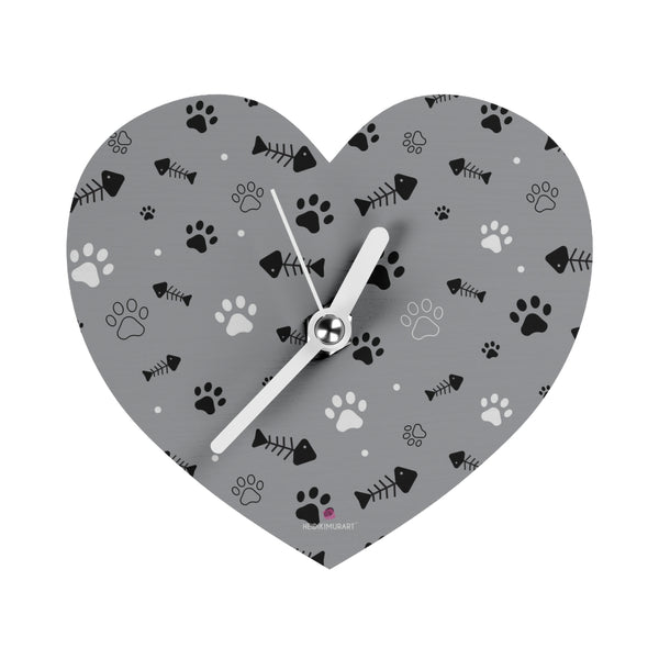 Grey Cat Fun Wall Clocks