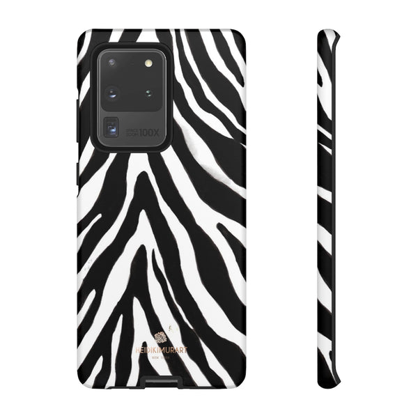 Zebra Stripe Phone Case, Animal Print Tough Designer Phone Case -Made in USA-Phone Case-Printify-Samsung Galaxy S20 Ultra-Matte-Heidi Kimura Art LLC