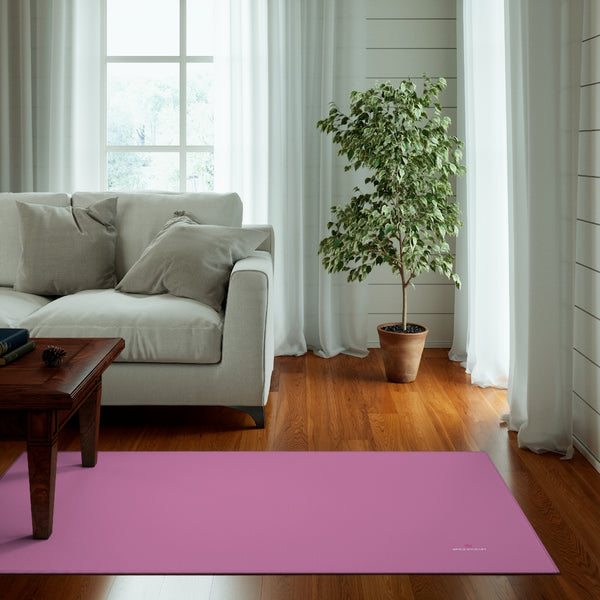 Light Pink Color Dornier Rug, Solid Color Light Pink Modern Basics Essential Premium Best Designer Durable Woven Skid-Resistant Premium Polyester Indoor Carpet Area Rug - Printed in USA (Size: 20"x32"(1'-8"x2'-8"), 35"×63"(2'-11"x5'-3"), 63"×84"(5'-3"x7'-0"))