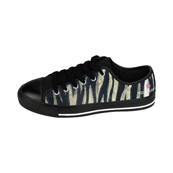 Tiger Striped Print Men's Sneakers
