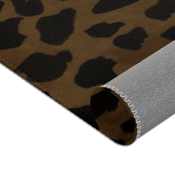 Brown Cheetah Animal Print Designer 24x36, 36x60, 48x72 inches Area Rugs - Printed in USA-Area Rug-Heidi Kimura Art LLC