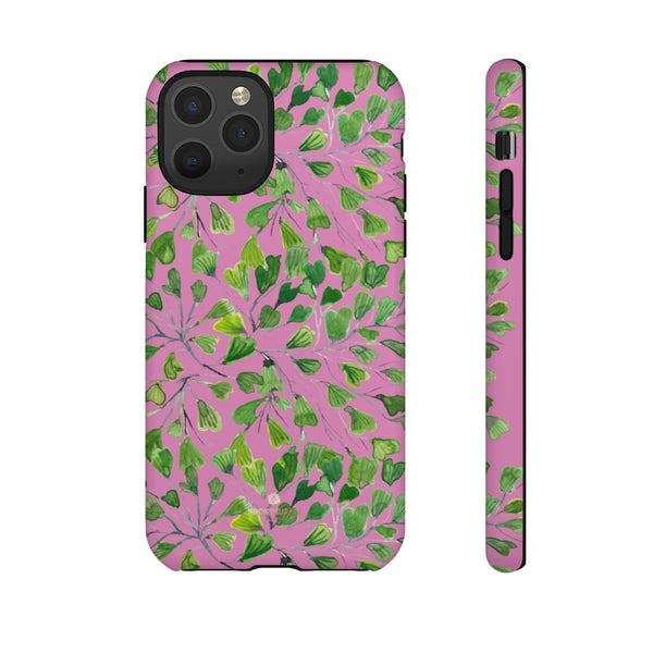 Blue Maidenhair Fern Tough Cases, Green Leaf Print Phone Case-Made in USA-Phone Case-Printify-iPhone 11 Pro-Matte-Heidi Kimura Art LLC