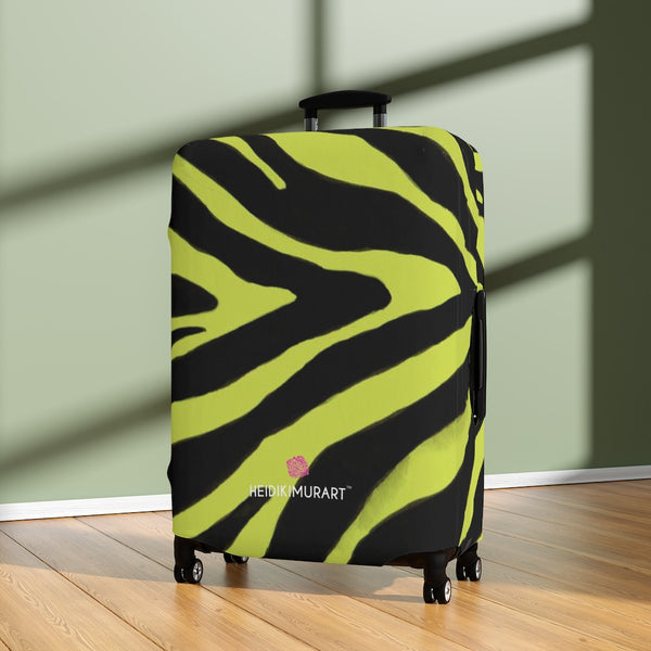 Yellow Zebra Print Luggage Cover