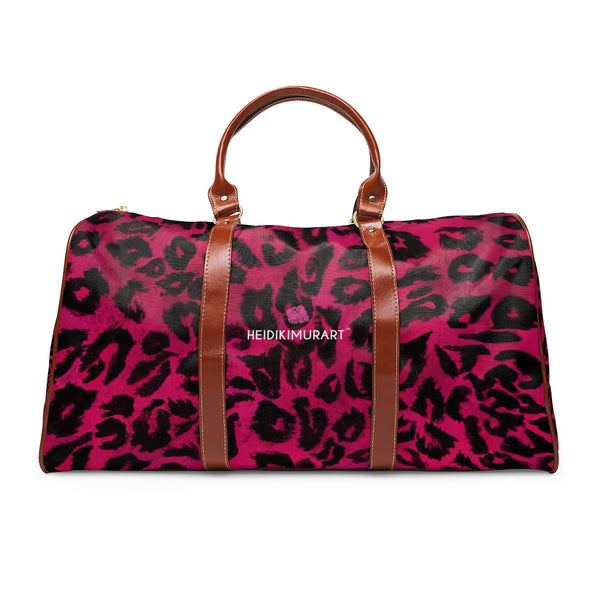 Pink Leopard Waterproof Travel Bag