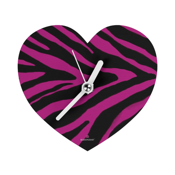 Pink Zebra Fun Wall Clocks