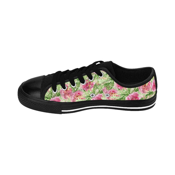 Garden Rose Print Women's Sneakers