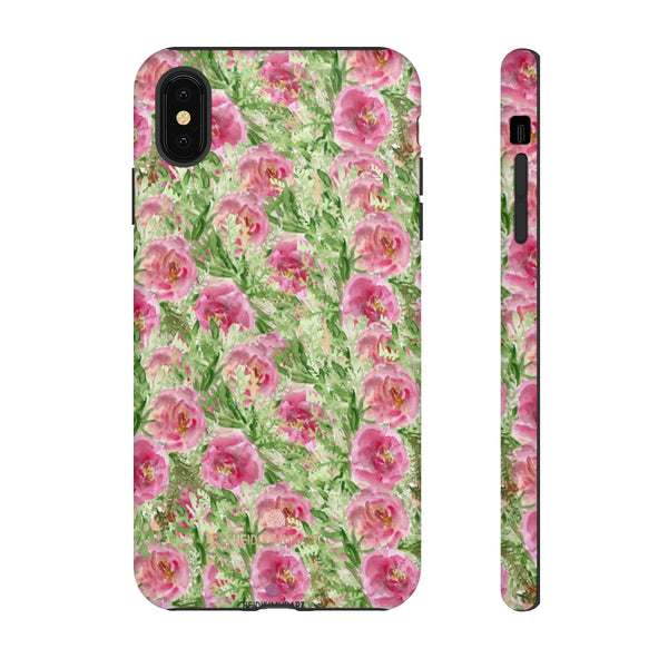 Garden Rose Phone Case, Roses Floral Print Tough Designer Phone Case -Made in USA-Phone Case-Printify-iPhone XS MAX-Matte-Heidi Kimura Art LLC