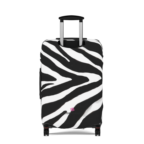 Black Zebra Print Luggage Cover