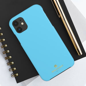 Blue Solid Color Phone Case, Modern Case Mate Tough Phone Cases-Made in USA - Heidikimurart Limited 